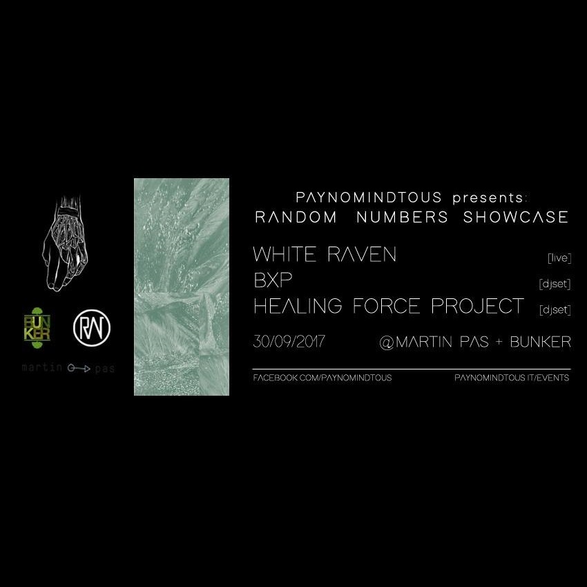 Random Numbers Showcase @Martin Pas Synth Shop & Bunker | 30/09/17 PAYNOMINDTOUS.IT image 2