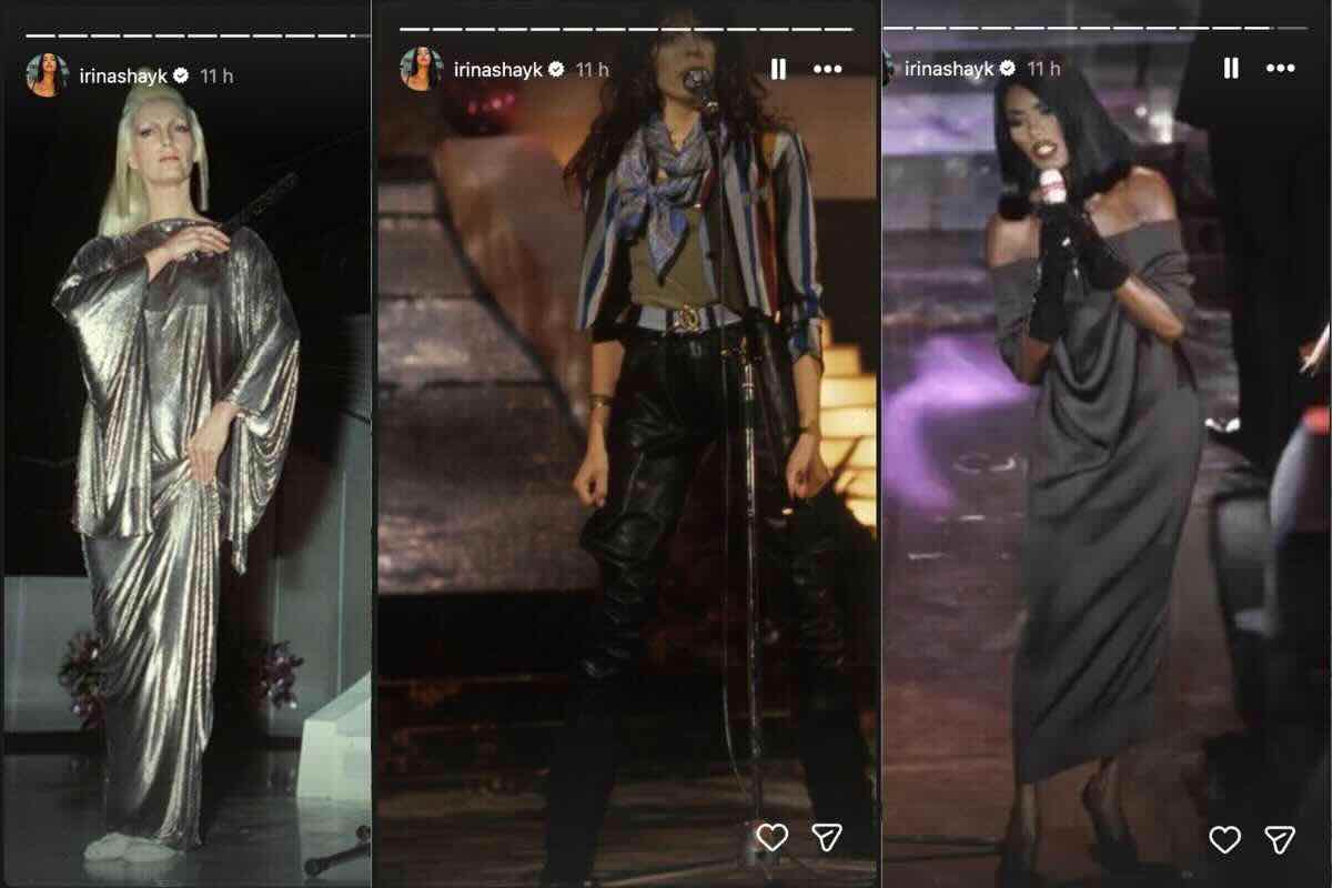 Irina Shayk icone Sanremo Stories