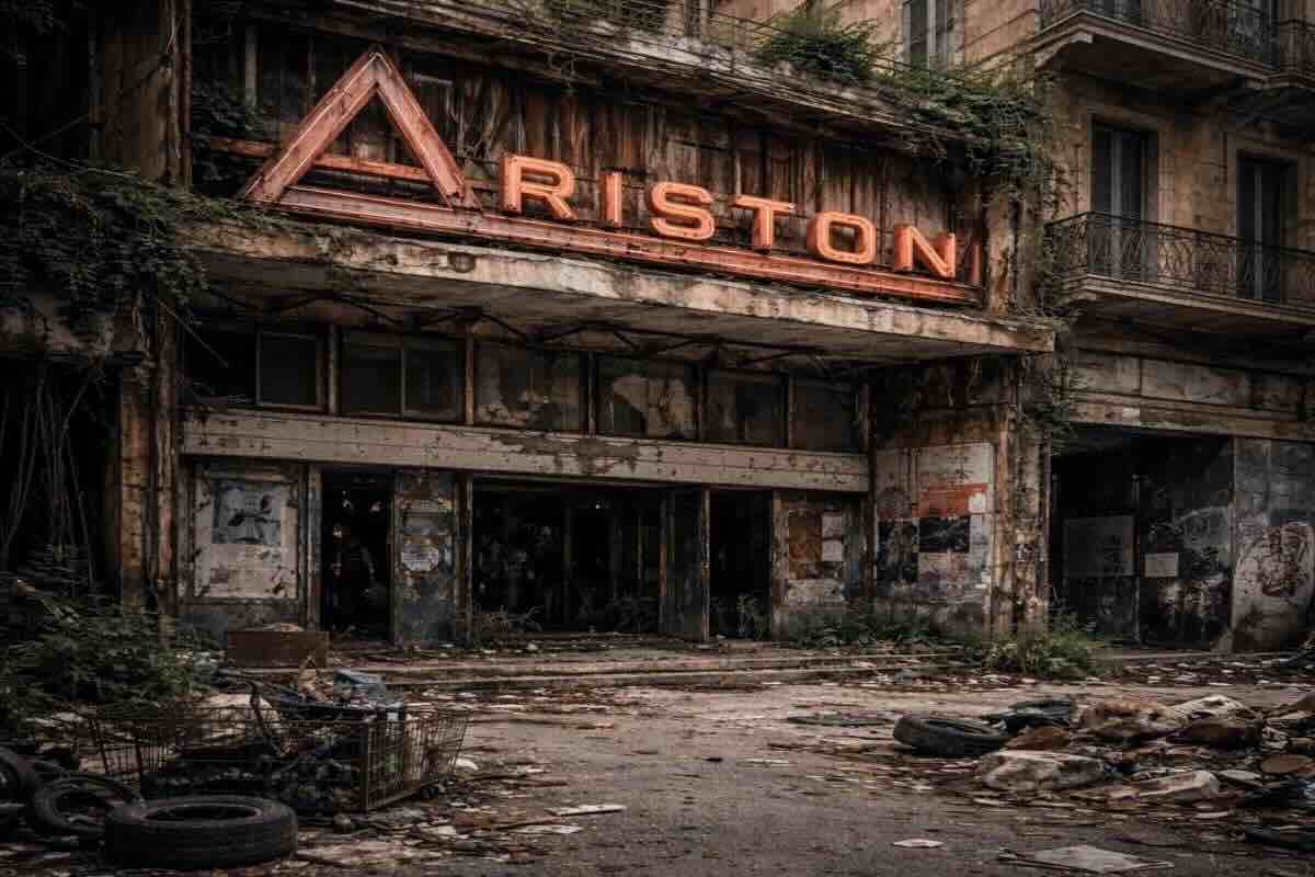 video Teatro Ariston in rovina